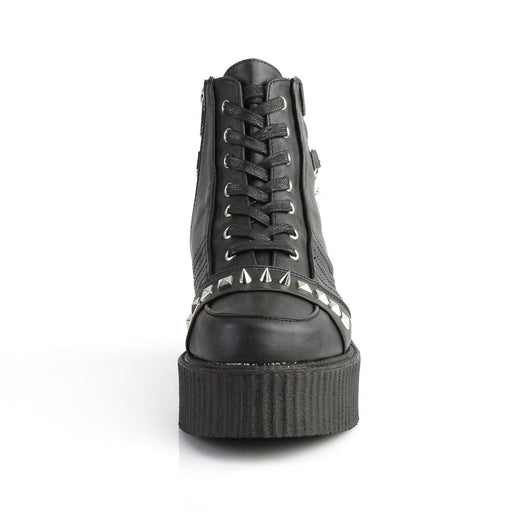 Demonia V-CREEPER-565 Ankle Boot (Black Vegan Leather)