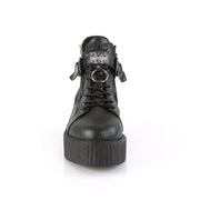 Demonia V-CREEPER-566 Ankle Boot (Black Vegan Leather)