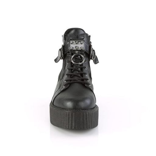 Demonia V-CREEPER-566 Ankle Boot (Black Vegan Leather)