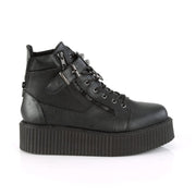 Demonia V-CREEPER-566 Ankle Boot (Black Vegan Leather)