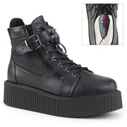 Demonia V-CREEPER-566 Ankle Boot (Black Vegan Leather)