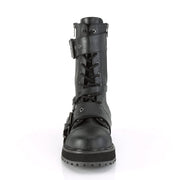 Demonia VALOR-220 Mid-Calf Boot (Black Vegan Leather)