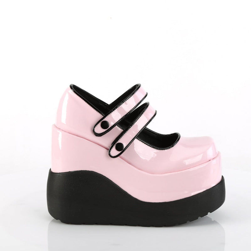Demonia VOID-37 Mary Jane (Baby Pink Patent)