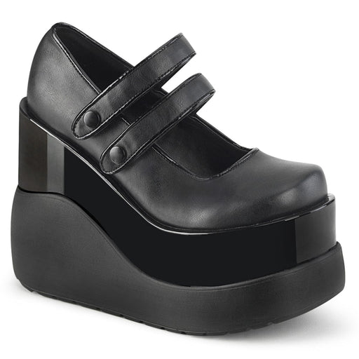 Demonia VOID-37 Mary Jane (Black Vegan Leather-Patent)