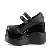 Demonia VOID-37 Mary Jane (Black Vegan Leather-Patent)