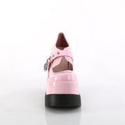 Demonia VOID-38 Mary Jane (Baby Pink Holo Patent)