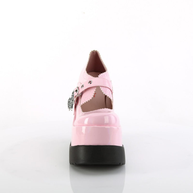 Demonia VOID-38 Mary Jane (Baby Pink Holo Patent)