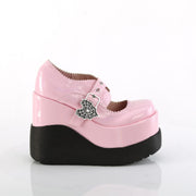 Demonia VOID-38 Mary Jane (Baby Pink Holo Patent)