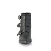 Demonia WARLOCK-50-C Ankle Boot (Black Vegan Leather)
