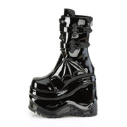 Demonia WAVE-150 Mid-Calf Boot (Black Patent)