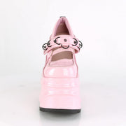 Demonia WAVE-48 Mary Jane (Baby Pink Hologram Patent)