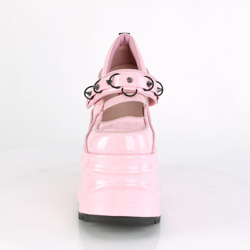 Demonia WAVE-48 Mary Jane (Baby Pink Hologram Patent)