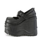 Demonia WAVE-48 Mary Jane (Black Vegan Leather)