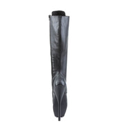 Devious BALLET-2020 Knee High Boot (Black Leather)