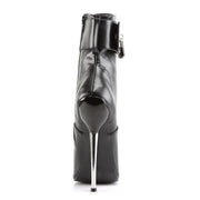 Devious DAGGER-1023 Ankle Boot (Black Pu)