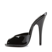 Devious DOMINA-101 Sandal (Black Patent)