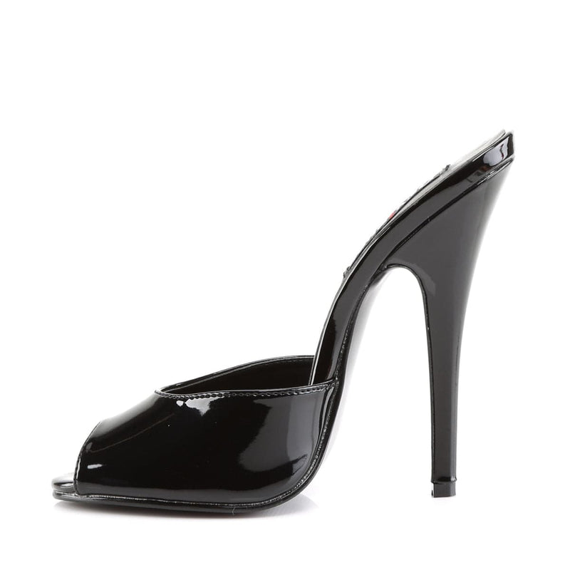 Devious DOMINA-101 Sandal (Black Patent)