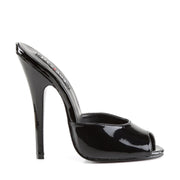 Devious DOMINA-101 Sandal (Black Patent)