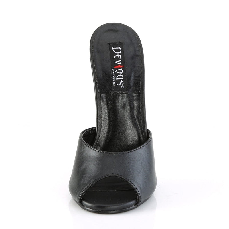 Devious DOMINA-101 Slide (Black Faux Leather)