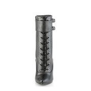 Devious DOMINA-1023 Ankle Boot (Black Faux Leather)