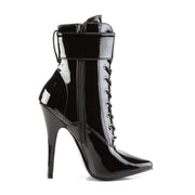 Devious DOMINA-1023 Ankle Boot (Black Patent)