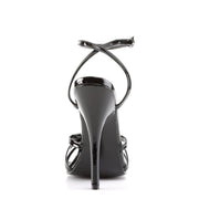 Devious DOMINA-108 Sandal (Black Patent)