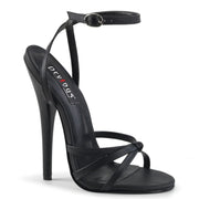 Devious DOMINA-108 Sandal (Black Pu)