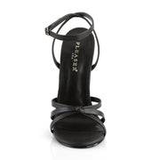 Devious DOMINA-108 Sandal (Black Pu)