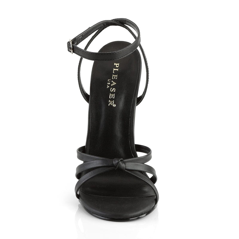 Devious DOMINA-108 Sandal (Black Pu)