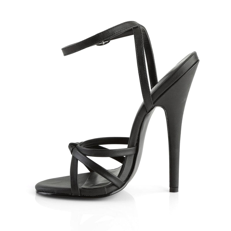 Devious DOMINA-108 Sandal (Black Pu)