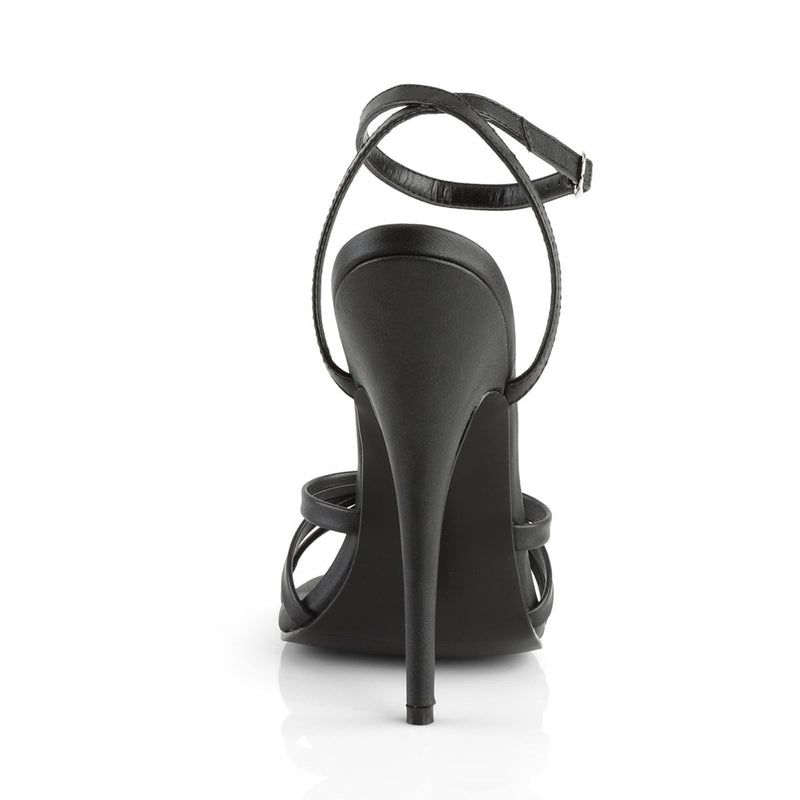 Devious DOMINA-108 Sandal (Black Pu)