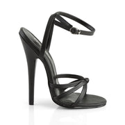 Devious DOMINA-108 Sandal (Black Pu)