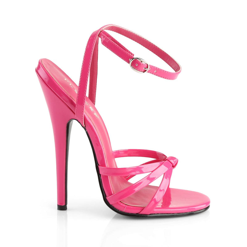 Devious DOMINA-108 Sandal (Hot Pink Patent)