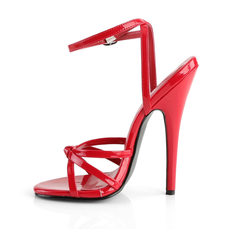 Devious DOMINA-108 Sandal (Red Patent)