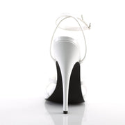 Devious DOMINA-108 Sandal (White Patent)