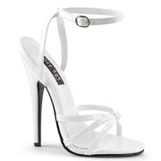 Devious DOMINA-108 Sandal (White Patent)