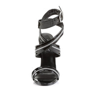 Devious DOMINA-119 Sandal (Black Patent)