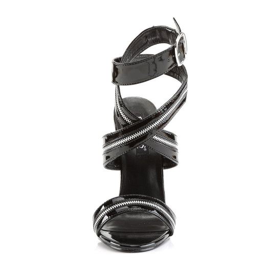 Devious DOMINA-119 Sandal (Black Patent)