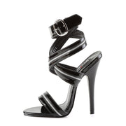 Devious DOMINA-119 Sandal (Black Patent)
