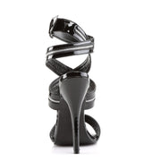 Devious DOMINA-119 Sandal (Black Patent)