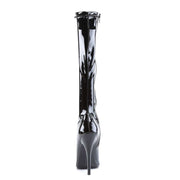 Devious DOMINA-2000 Knee High Boot (Black Stretch Patent)