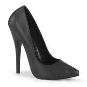 Devious DOMINA-420 Pump (Black Faux Leather)