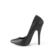 Devious DOMINA-420 Pump (Black Faux Leather)