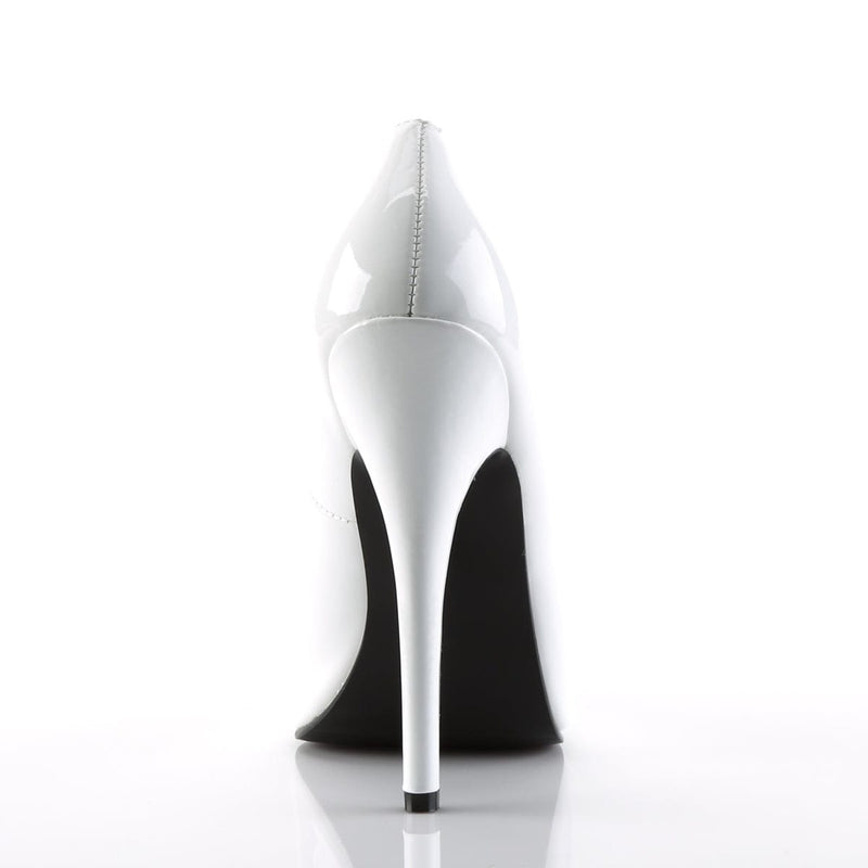 Devious DOMINA-420 Pump (White Patent)