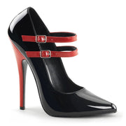 Devious DOMINA-442 Pump (Black-Red Patent)