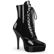 Devious INDULGE-1020 Ankle Boot (Black Patent)