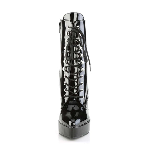 Devious INDULGE-1020 Ankle Boot (Black Patent)