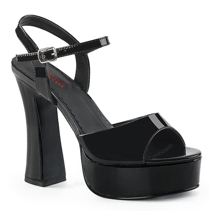 DOLLY-09 Black Patent Sandal