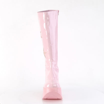 DYNAMITE-218 Baby Pink Patent-Baby Pink Multi Gliter