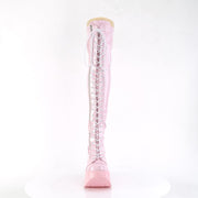 DYNAMITE-300 Baby Pink Stretch Hologram Demonia US Size (Women's): 6